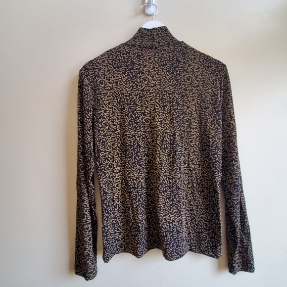 Vintage Frazier Lawrence Animal prink turtle neck top - Picture 2 of 3